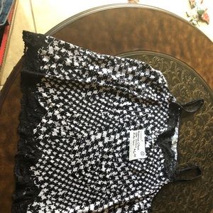 Avenue 22/24 chemise houndstooth lacy